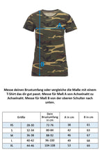 Damen Camouflage T-Shirt Sunset