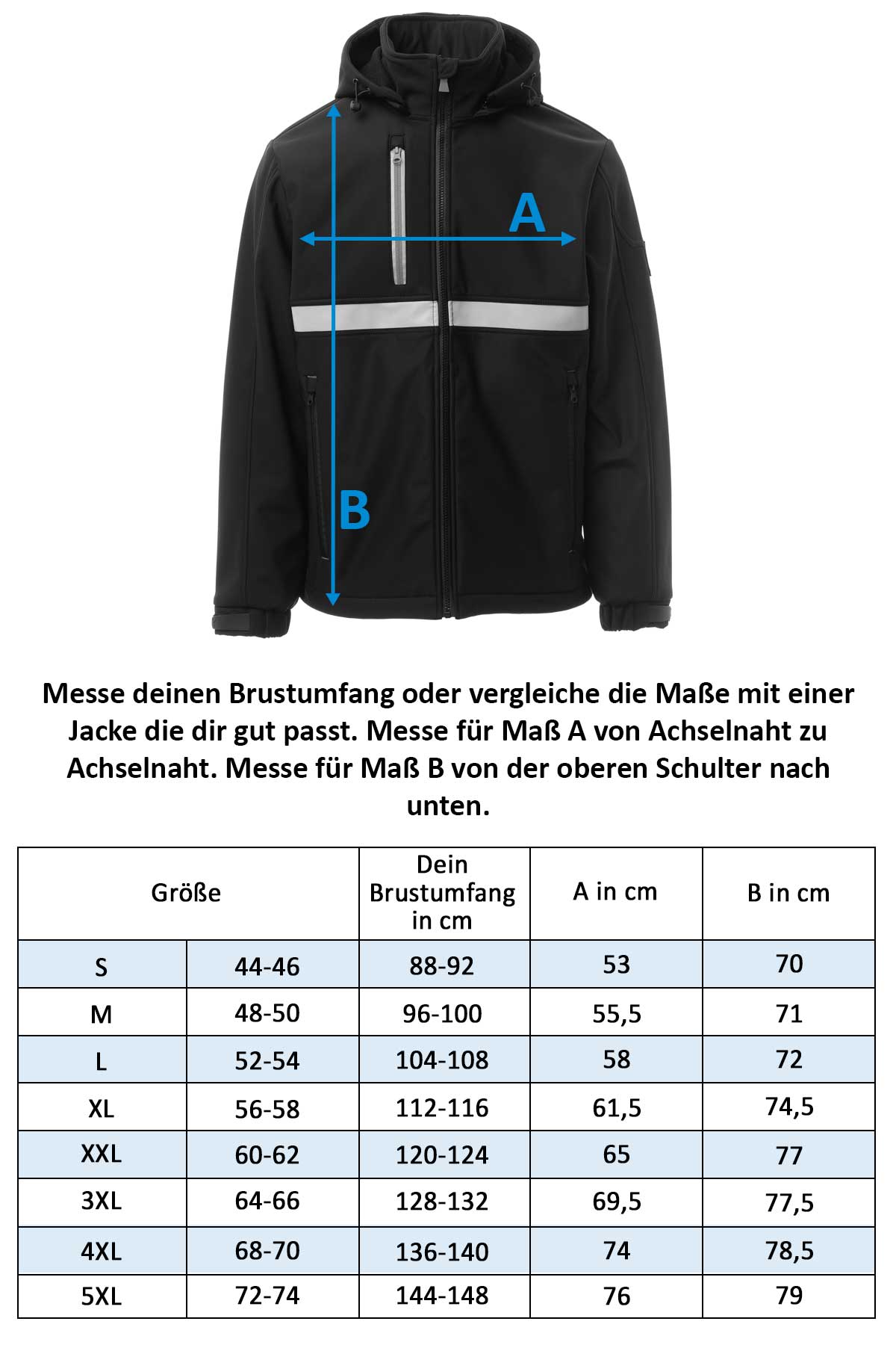 Herren Softshelljacke winddicht & wasserabweisend Wise