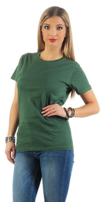 Damen Basic T-Shirt Sunset