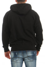 Herren Sweatjacke elastischem Bund in Schwarz