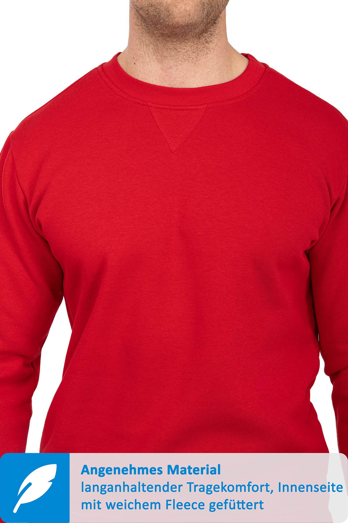 Basic Pullover mit Rundhalsausschnitt