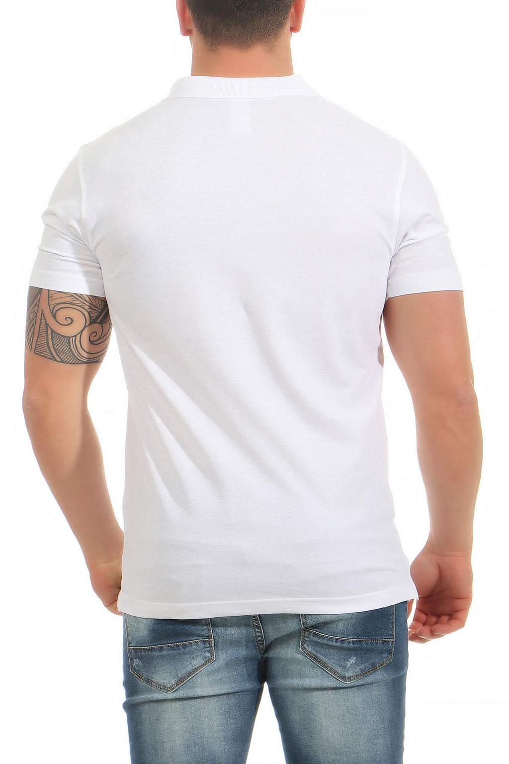 Herren 5er Pack Poloshirt einfarbig Rome