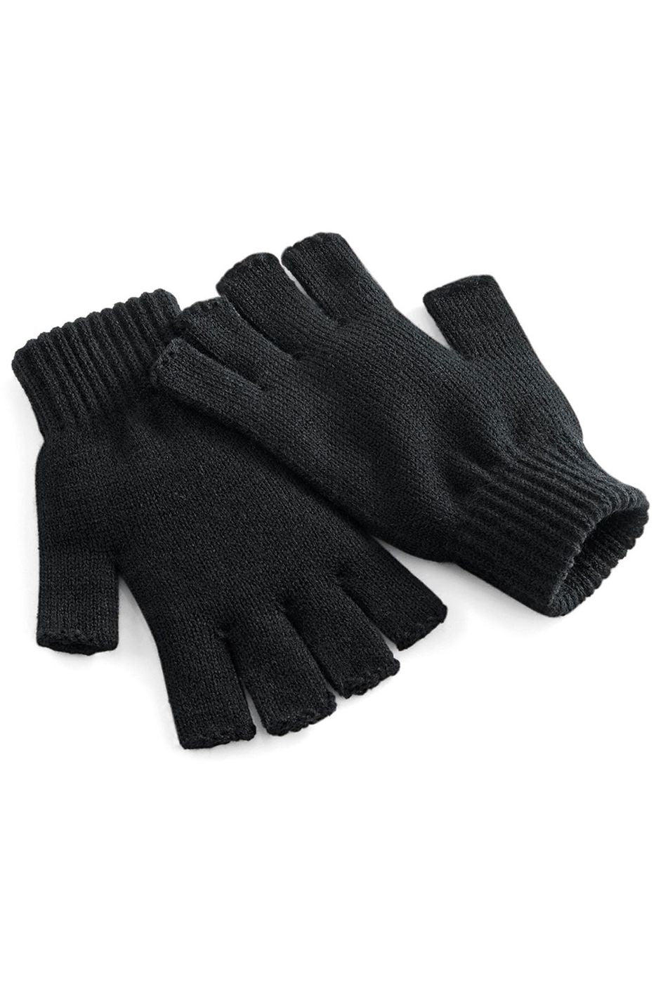 Fingerlose Handschuhe Schwarz