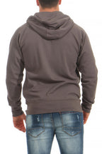 Herren Sweatjacke elastischem Bund in Anthrazit