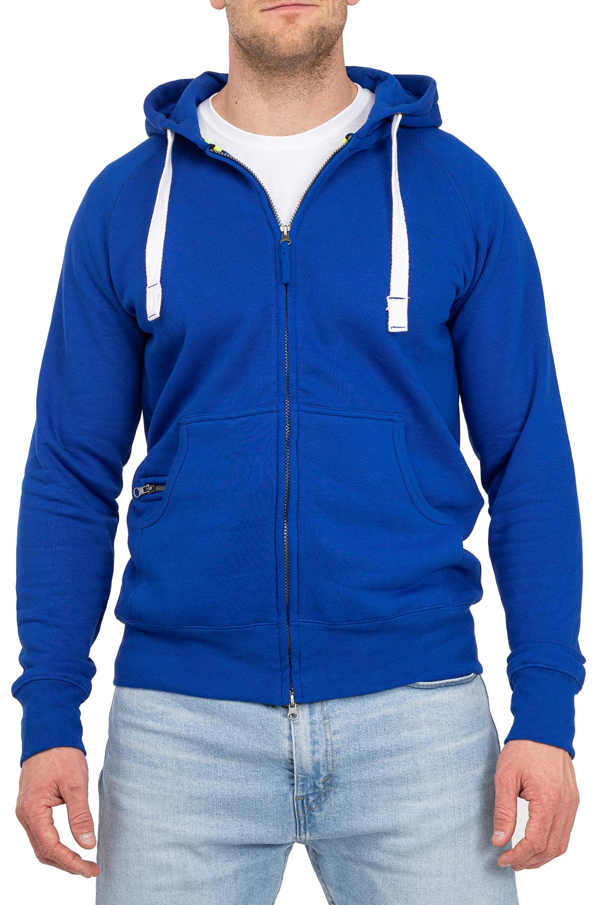 Herren Sweatjacke in großen Größen in Blau