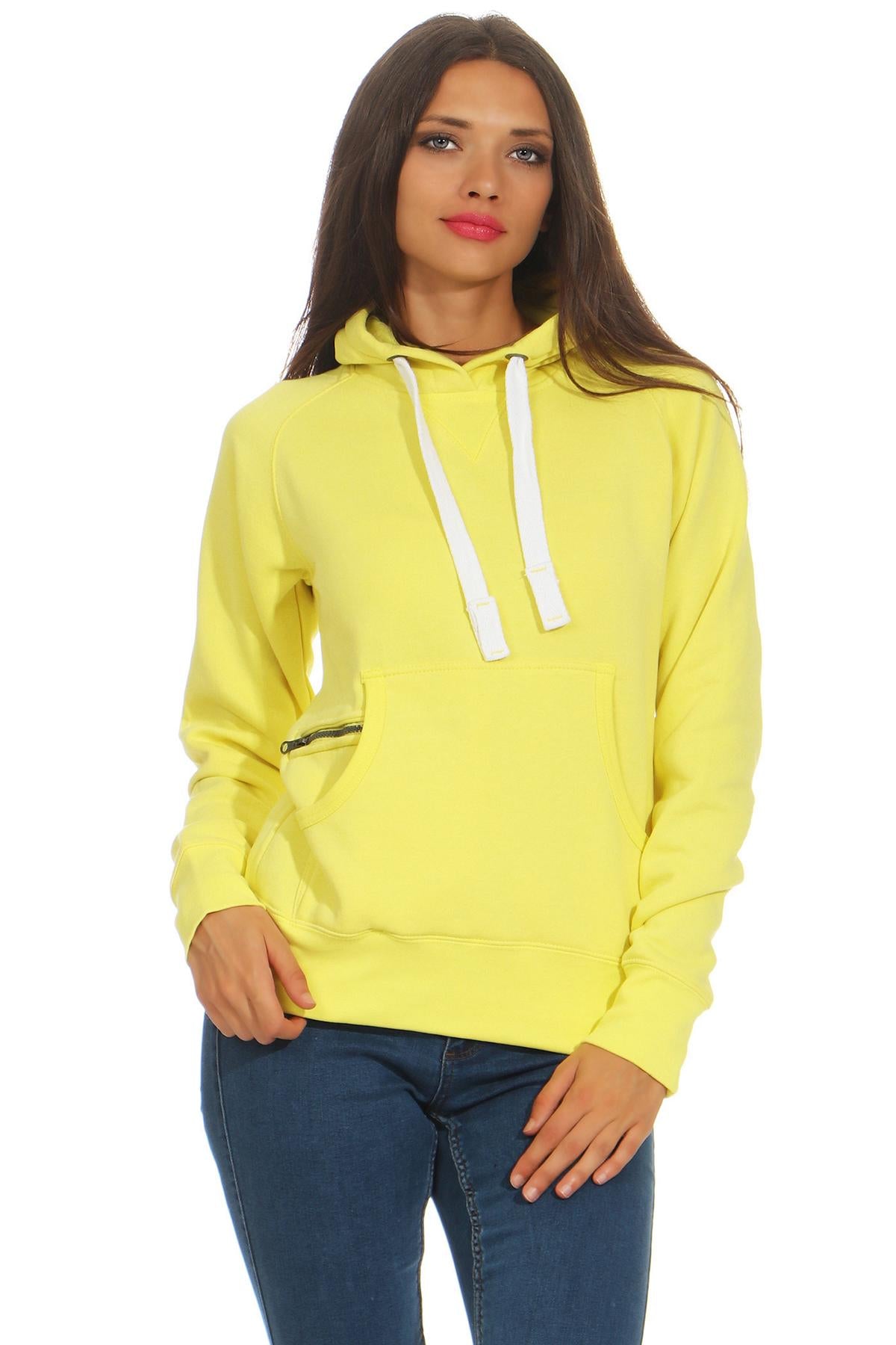 Damen Pullover Gelb