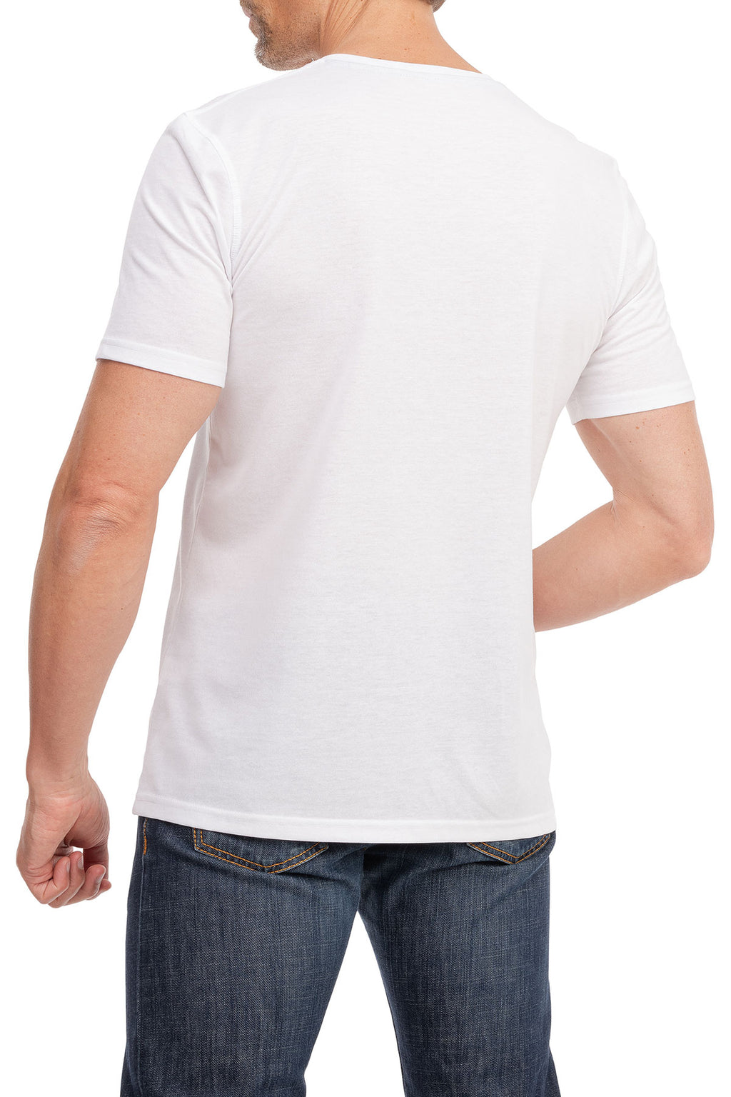 Herren kurzarm T-Shirt mit Knopfleiste Henley