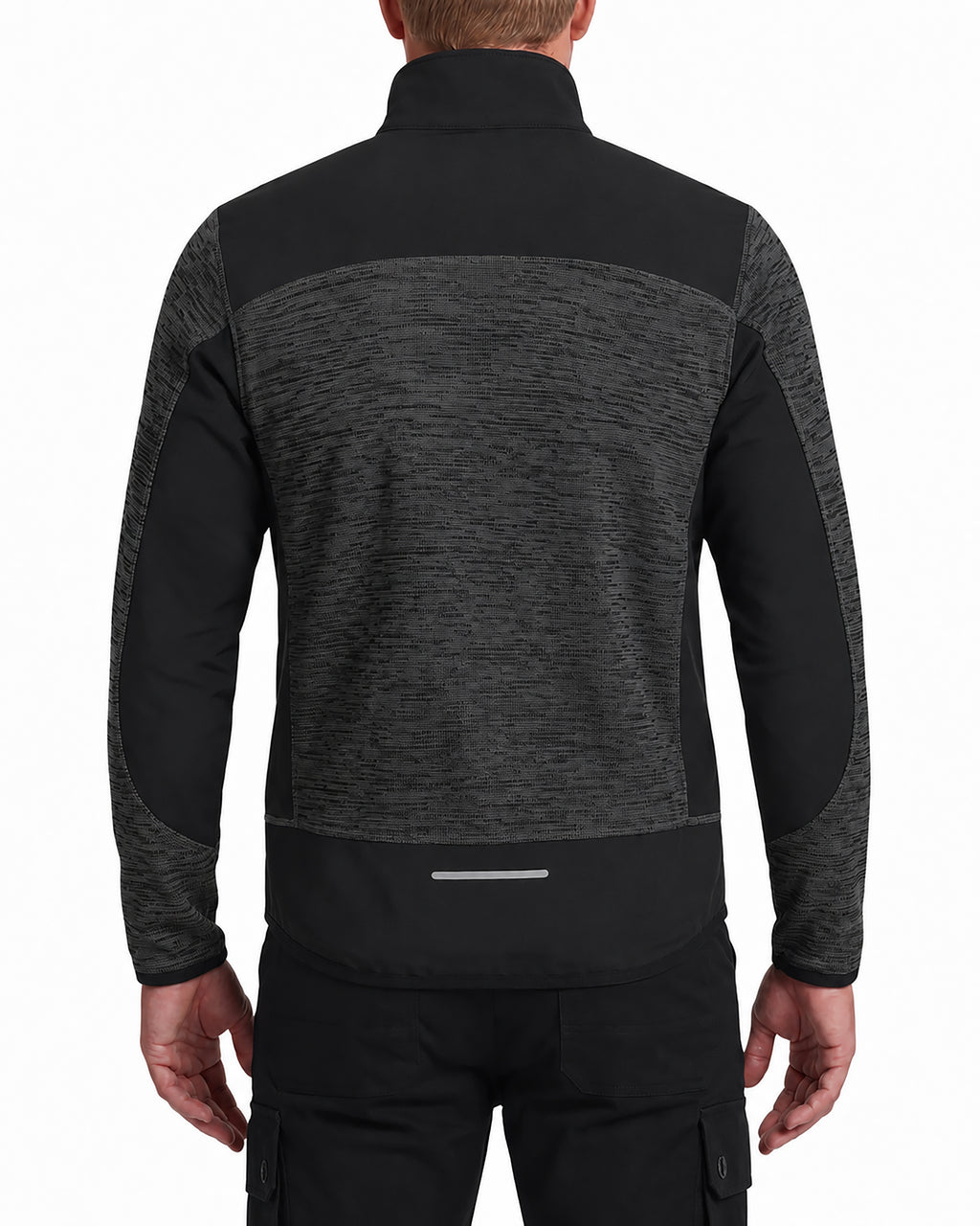 Workwear Jacke Herren Strick-Softshell zweifarbig Travel