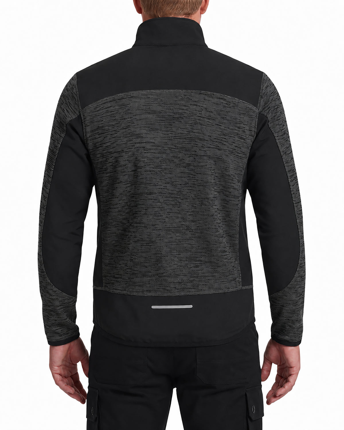 Workwear Jacke Herren Strick-Softshell zweifarbig Travel