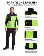 Workwear Jacke Herren Strick-Softshell zweifarbig Travel