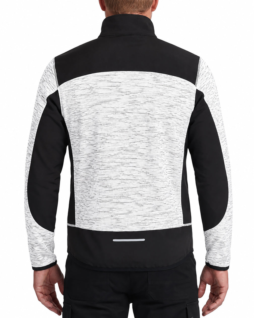 Workwear Jacke Herren Strick-Softshell zweifarbig Travel
