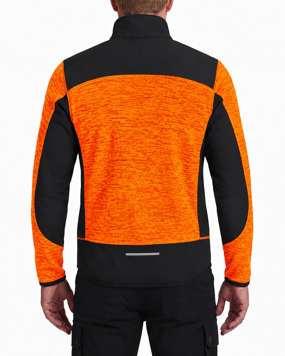 Workwear Jacke Herren Strick-Softshell zweifarbig Travel