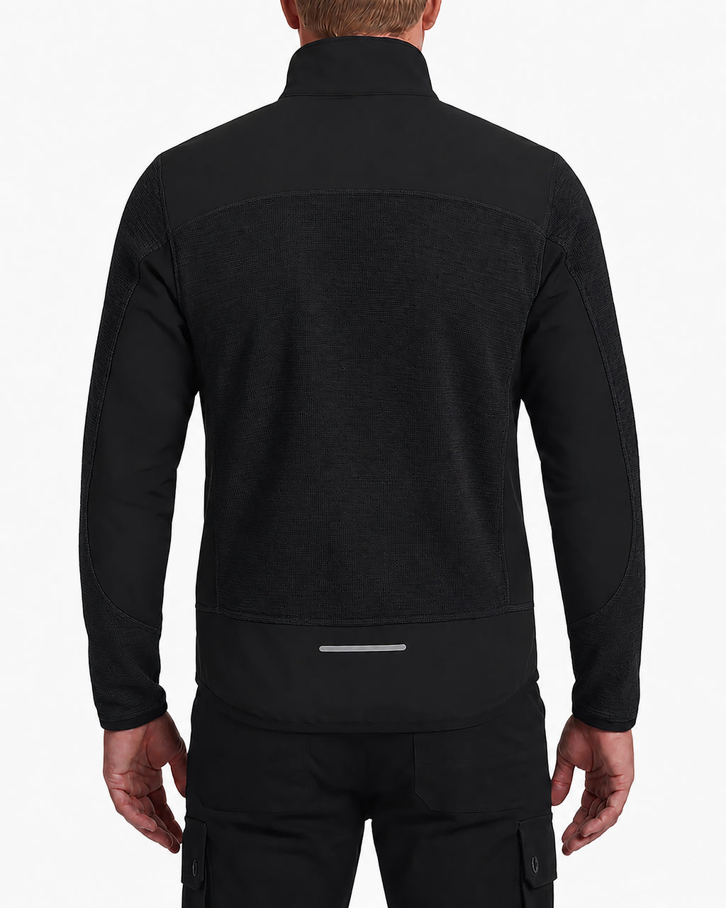 Workwear Jacke Herren Strick-Softshell zweifarbig Travel