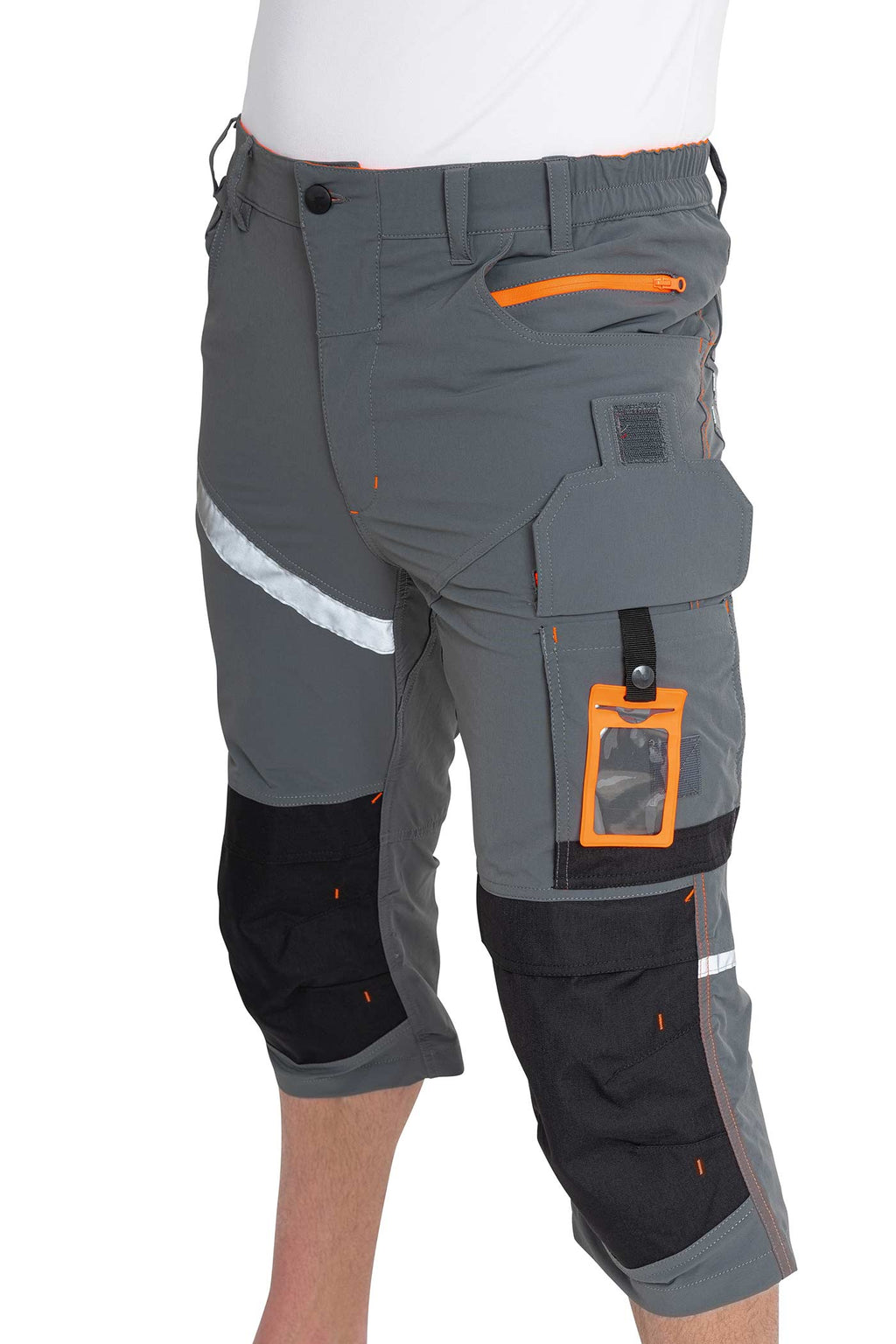 Herren 3/4 Arbeitshose mit vielen praktischen Taschen aus hochwertigem Material in Anthrazit