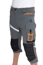 Herren 3/4 Arbeitshose mit vielen praktischen Taschen aus hochwertigem Material in Anthrazit