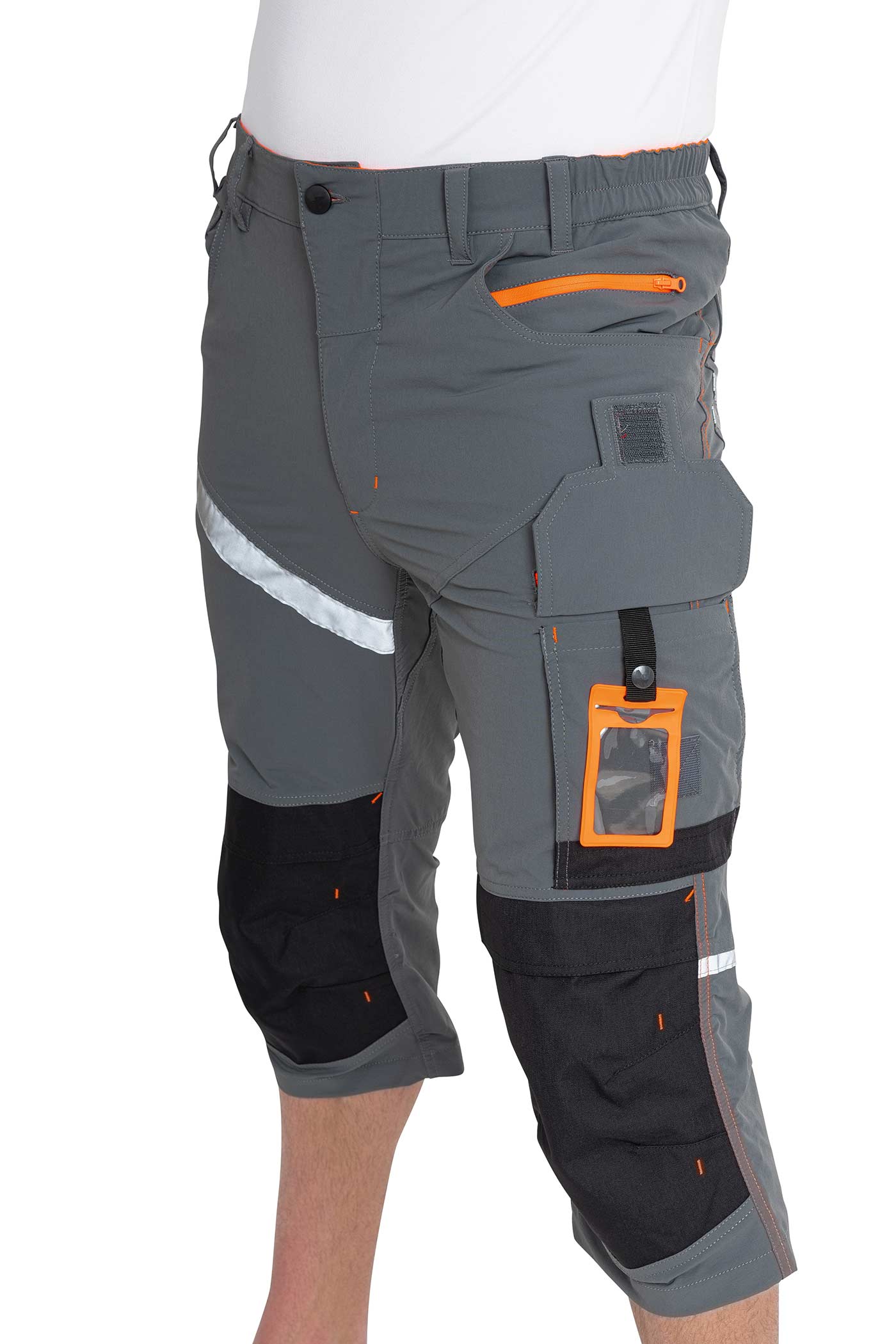 Herren 3/4 Arbeitshose mit vielen praktischen Taschen aus hochwertigem Material in Anthrazit