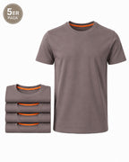 Herren T-Shirt 5er Pack Baumwolle – Sunset
