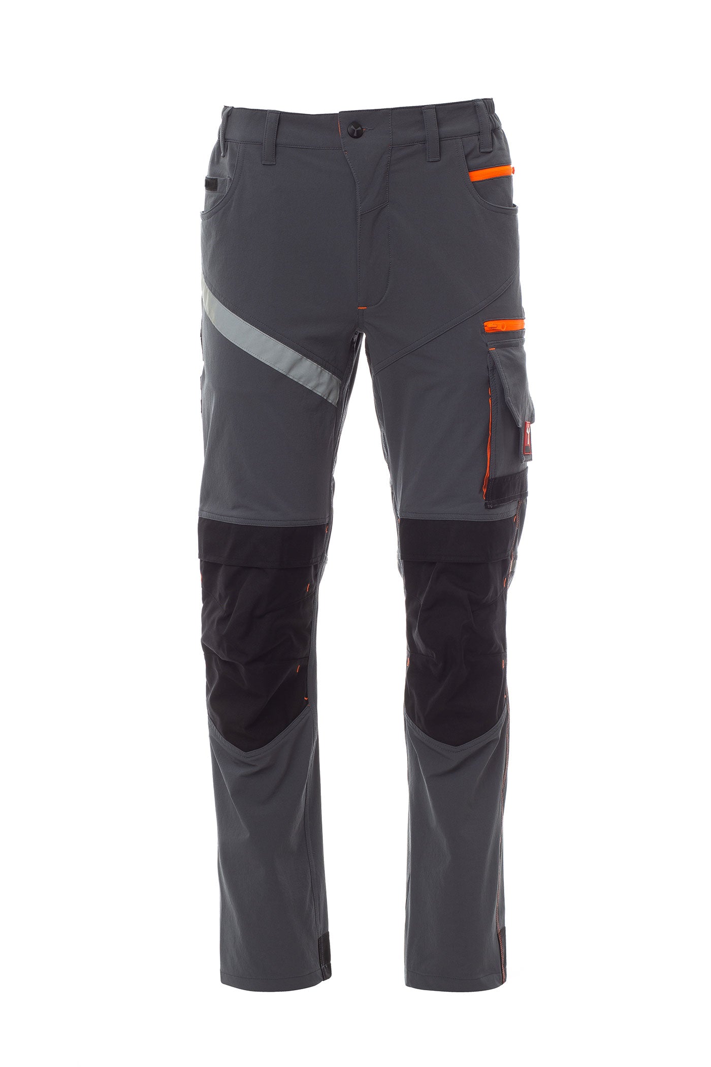 Herren Arbeitshose aus Stretch-Material für Bewegungsfreiheit in Grau