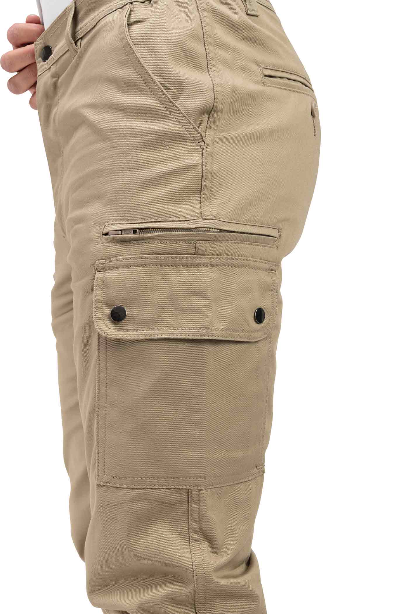 Herren Bundhose für Handwerker und Arbeiter mit praktischen Taschen in Beige