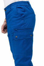 Herren Bundhose für Handwerker und Arbeiter mit praktischen Taschen in Blau