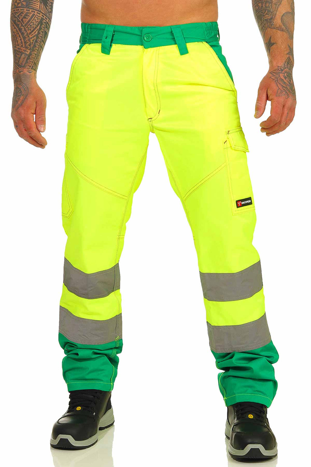 Arbeitsbundhose gelb gruen