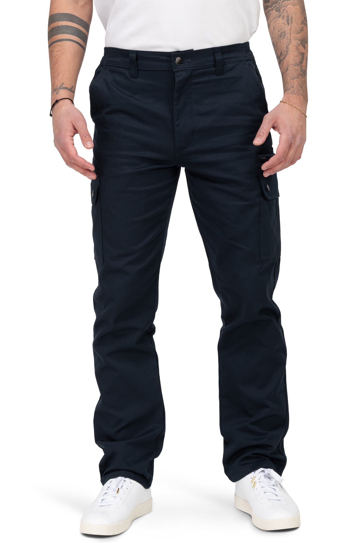 Herren Arbeitshose aus reiner Baumwolle ganzjährig Dunkelblau