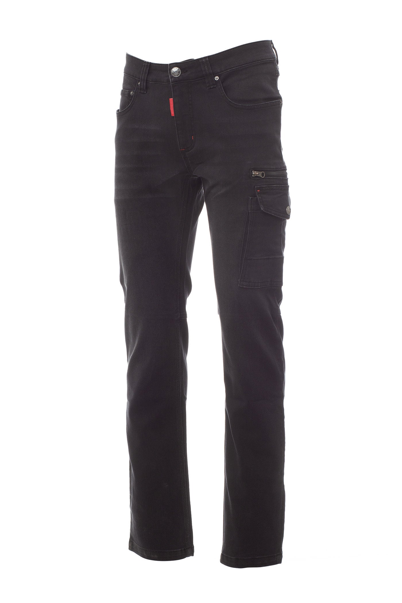 Herren Jeans Arbeitshose aus hochwertigen Materialien in Schwarz