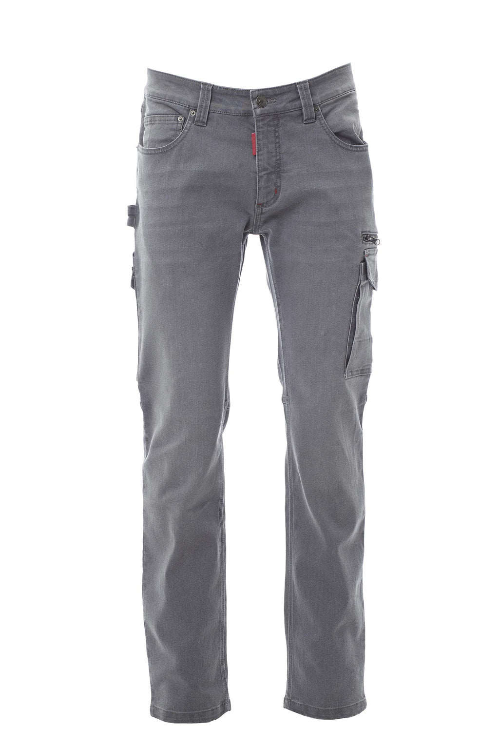 Herren Arbeitshose im Jeans-Design mit vielen funktionalen Taschen in Anthrazit