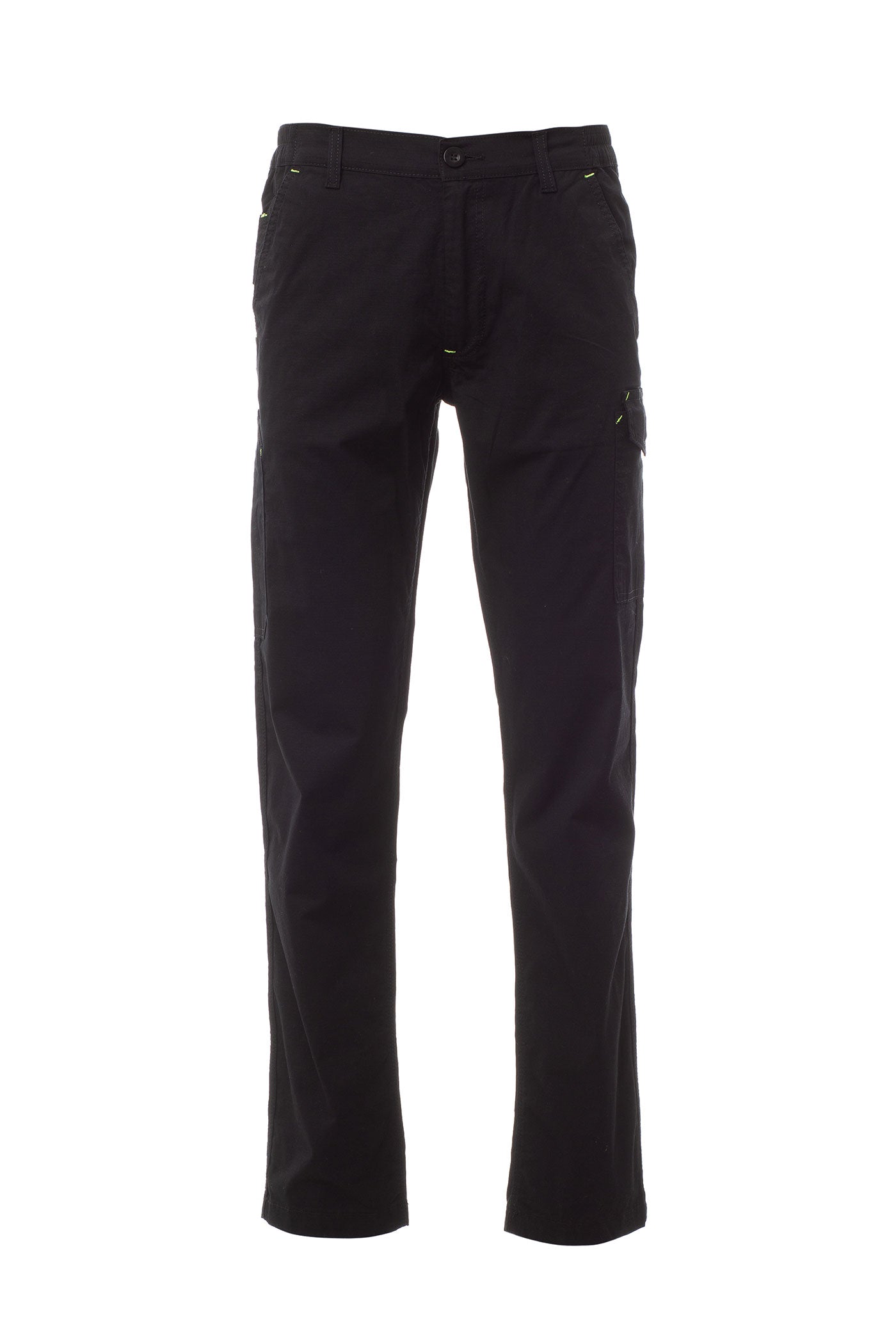 Herren Arbeitshose mit Ripstop-Stretch-Gewebe in Schwarz