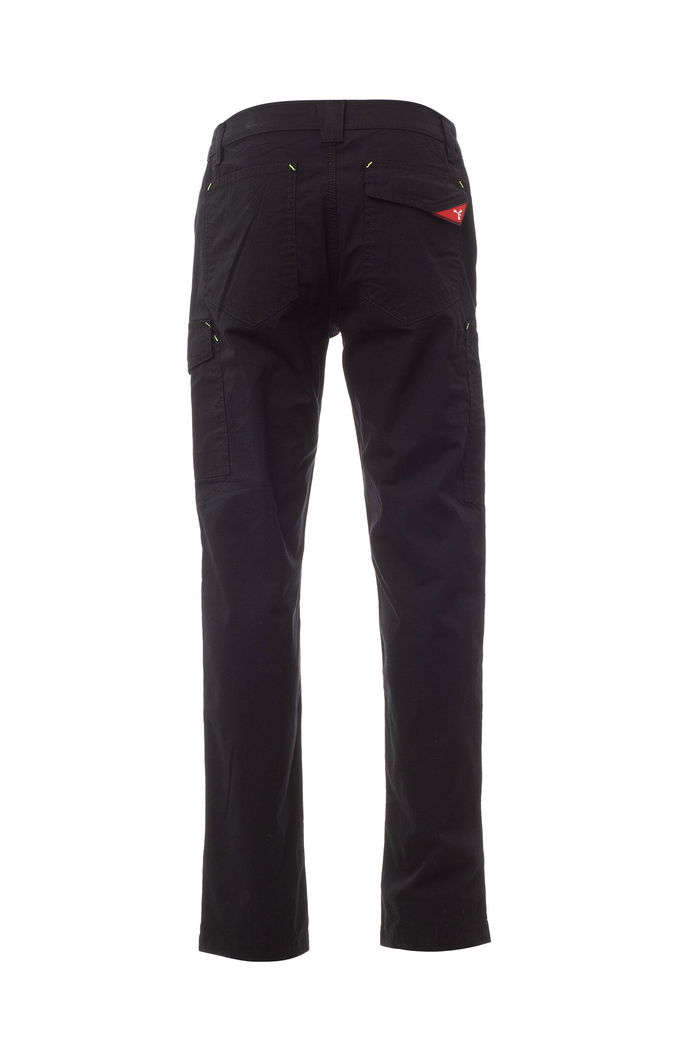 Herren Arbeitshose mit Gesäßtaschen und Gürtelschlaufen aus Ripstop in Schwarz