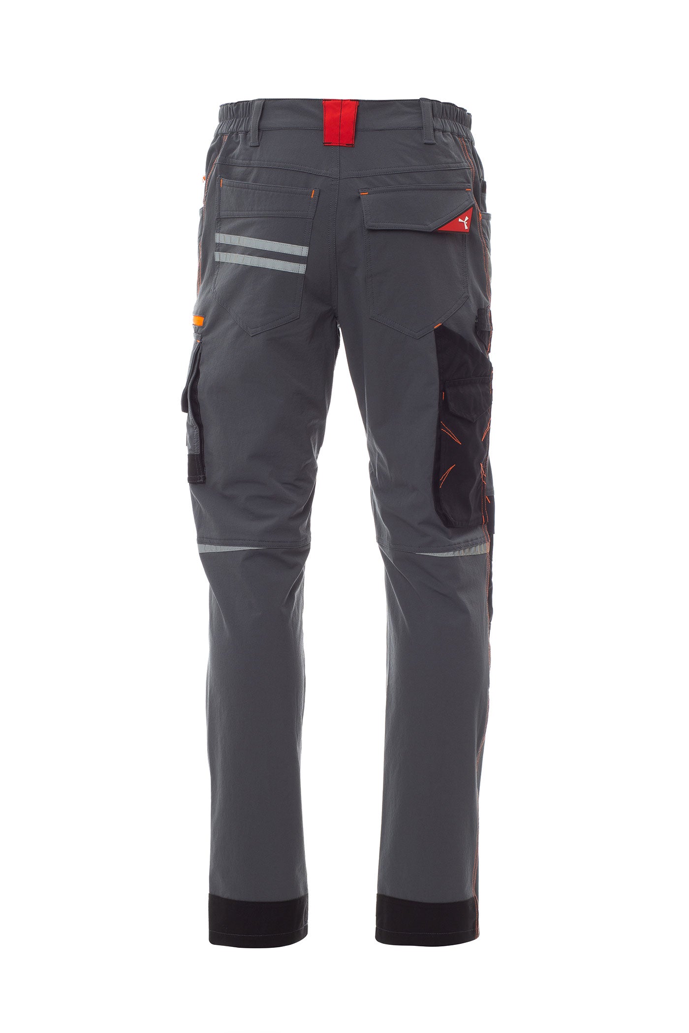 Herren Arbeitshose mit dehnbarem Bund und multifunktionalen Taschen in Grau