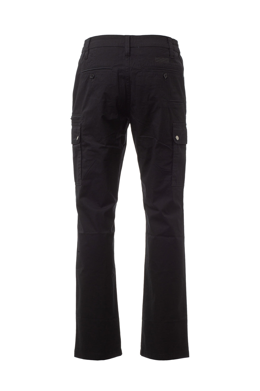 Herren Arbeitshose mit seitlich dehnbarem Bund und Gürtelschlaufen in Schwarz