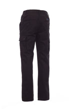 Herren Arbeitshose mit Gesäßtaschen und Metallknöpfen in Schwarz