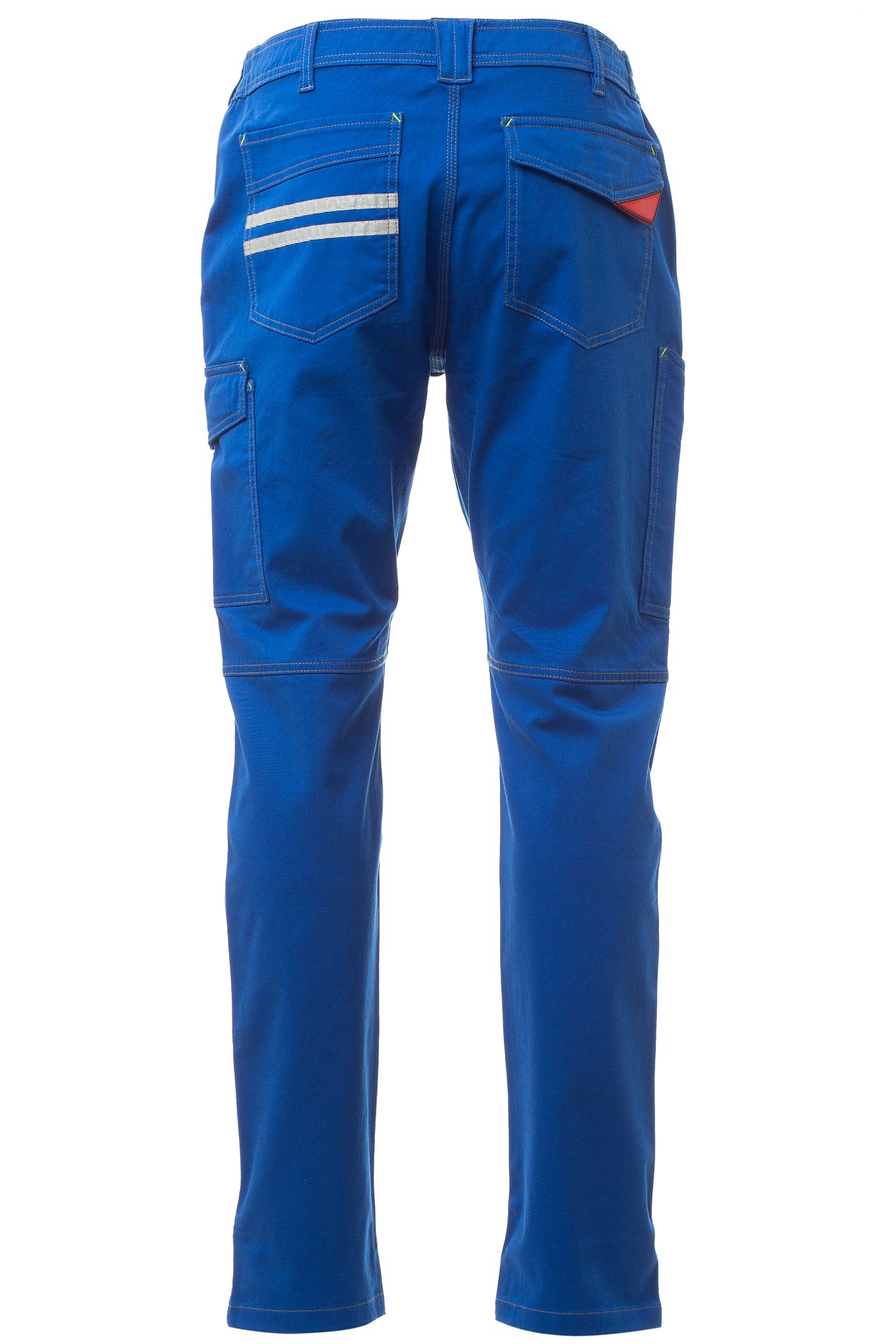 Herren lange Arbeitshose mit Stretch und optimaler Bewegungsfreiheit in Blau