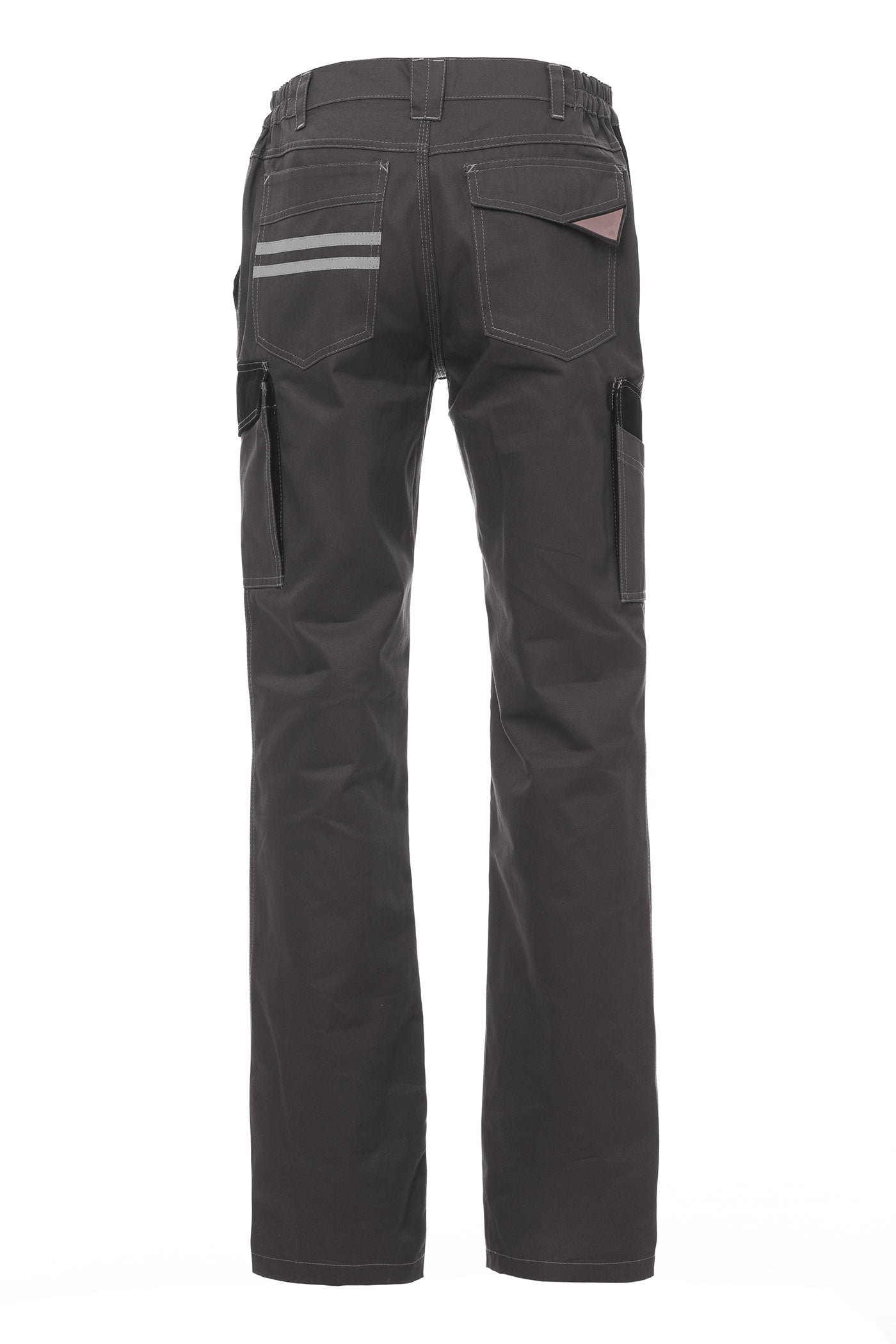 Herren Arbeitshose mit kleinen Reflexstreifen für Industrie und Freizeit in Anthrazit