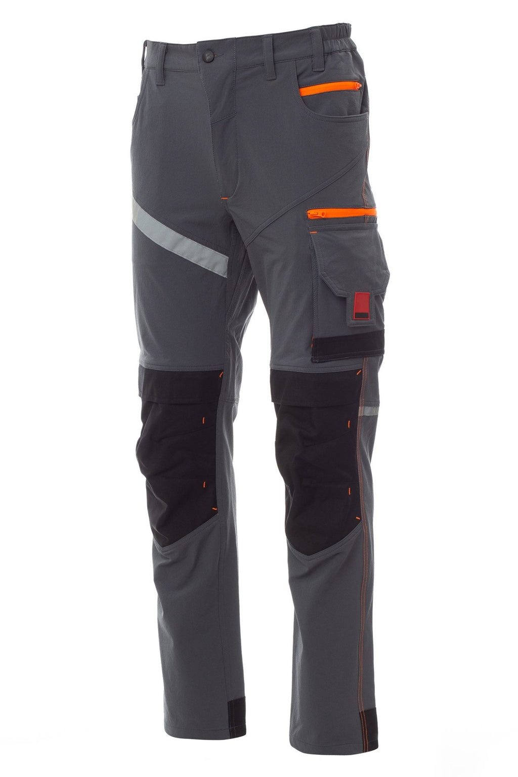 Herren ganzjährige robuste Arbeitshose mit multifunktionalen Taschen in Grau