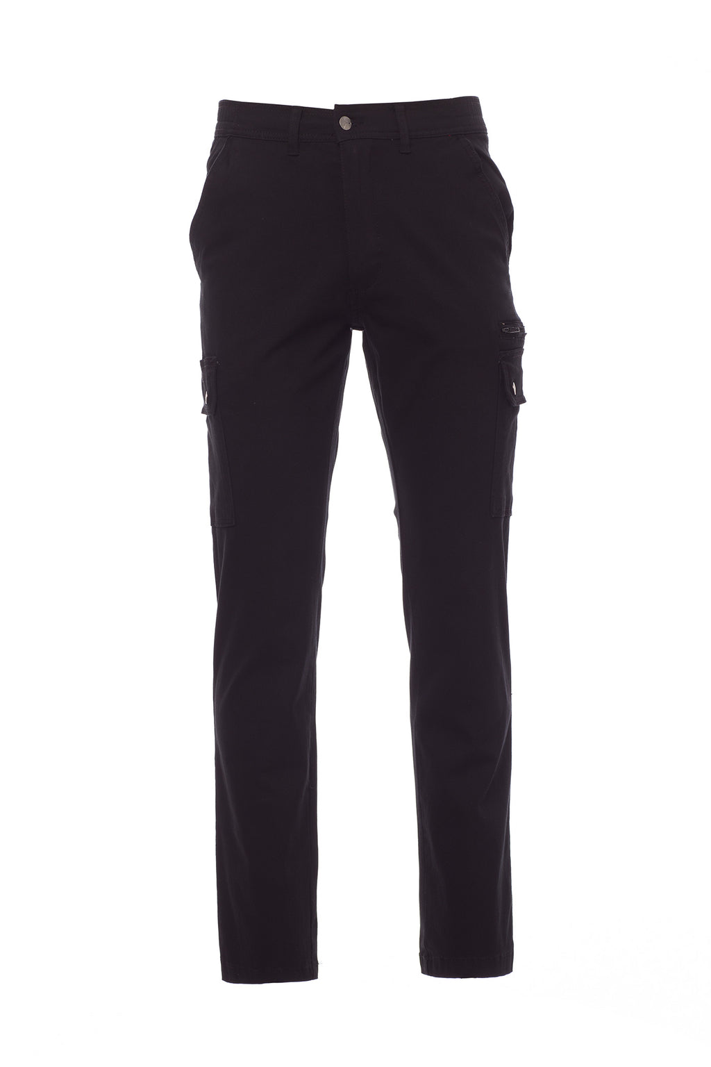 Herren Arbeitshose mit Stretch und dehnbarem Bund in Schwarz