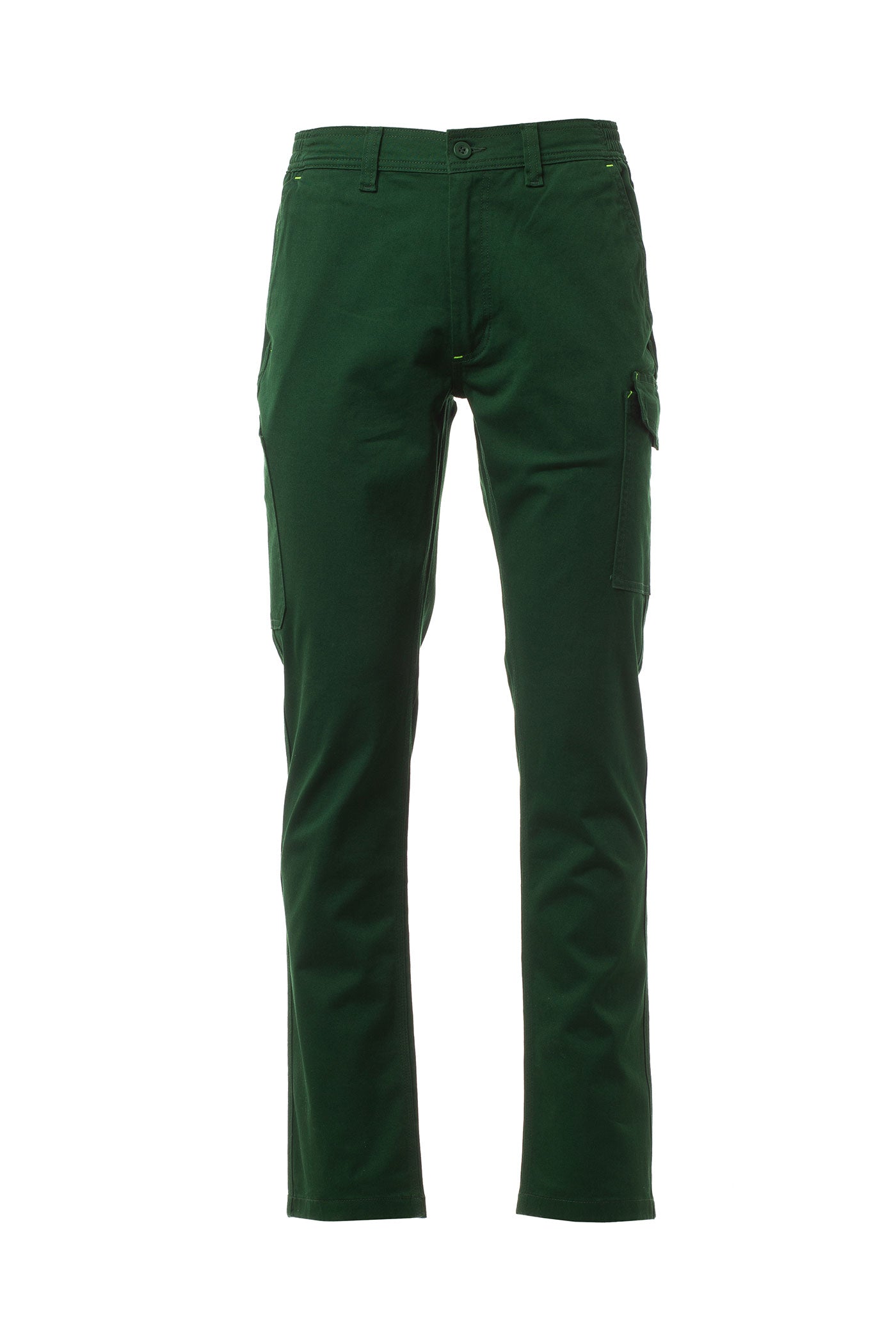 Herren Arbeitshose für das ganze Jahr mit dehnbarem Bund in Grün