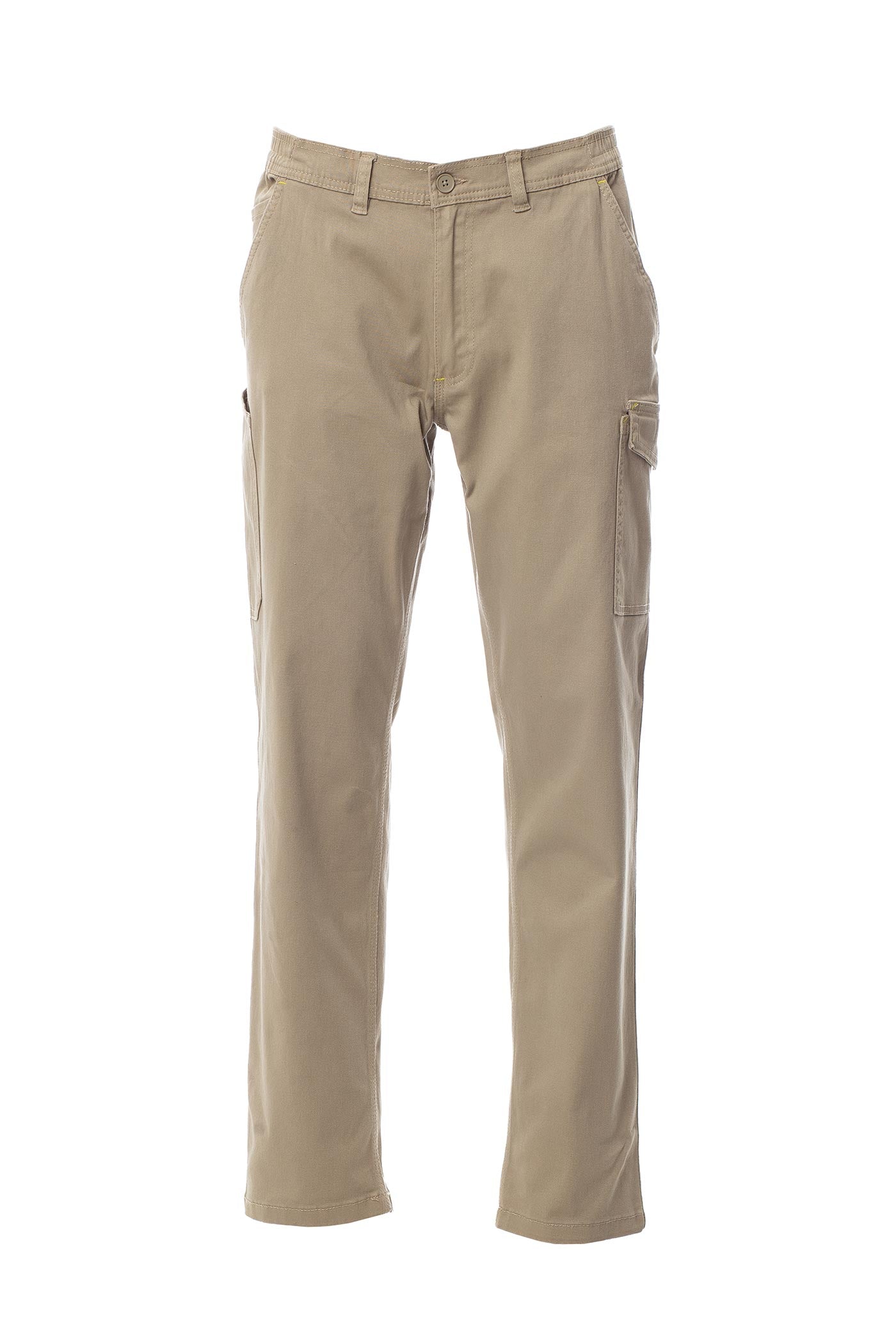 Herren Arbeitshose für das ganze Jahr mit dehnbarem Bund in Beige
