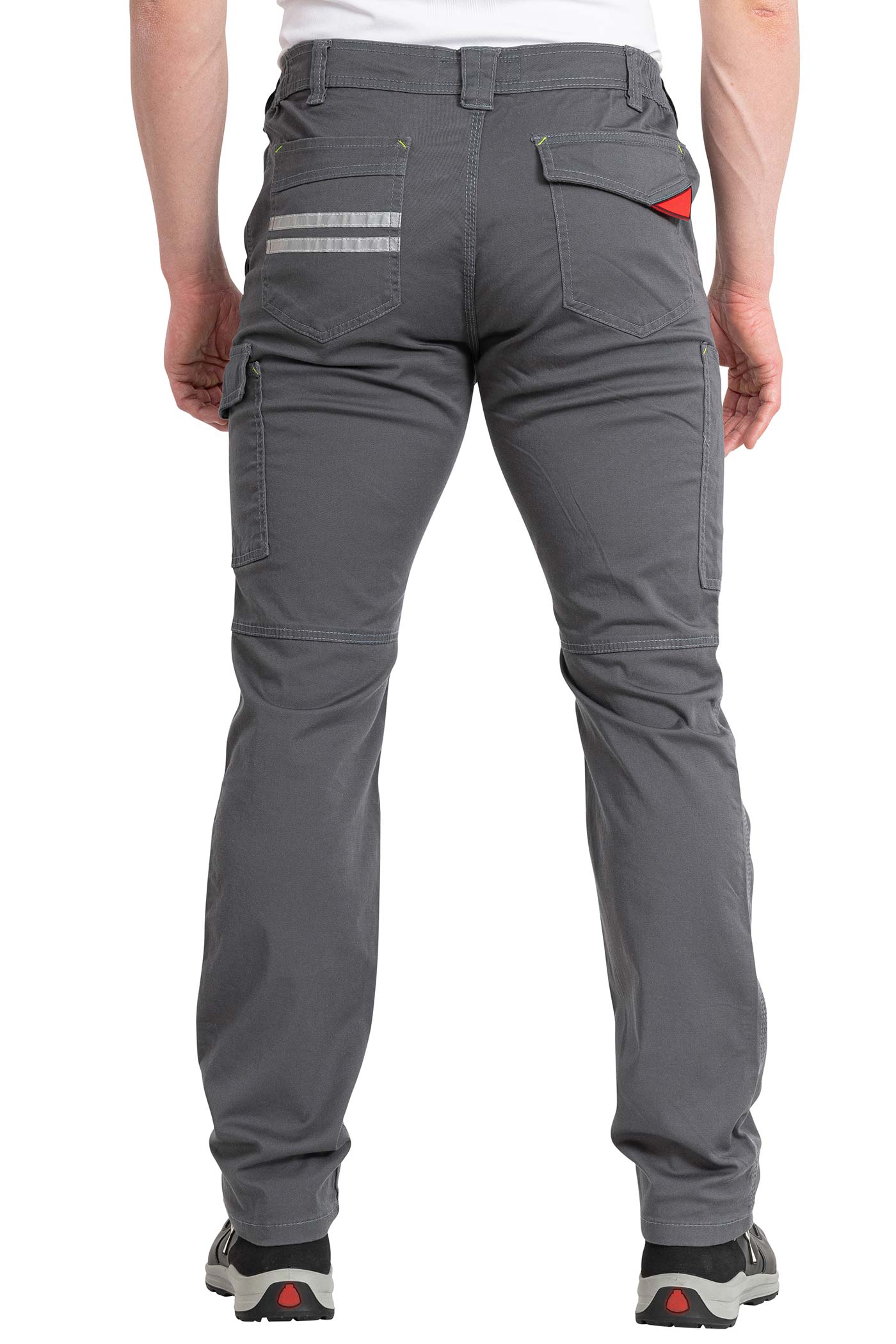 Herren lange Arbeitshose mit Stretch und optimaler Bewegungsfreiheit in Anthrazit
