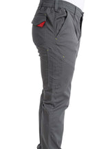 Herren lange Arbeitshose mit Stretch und Gesäßtaschen in Anthrazit