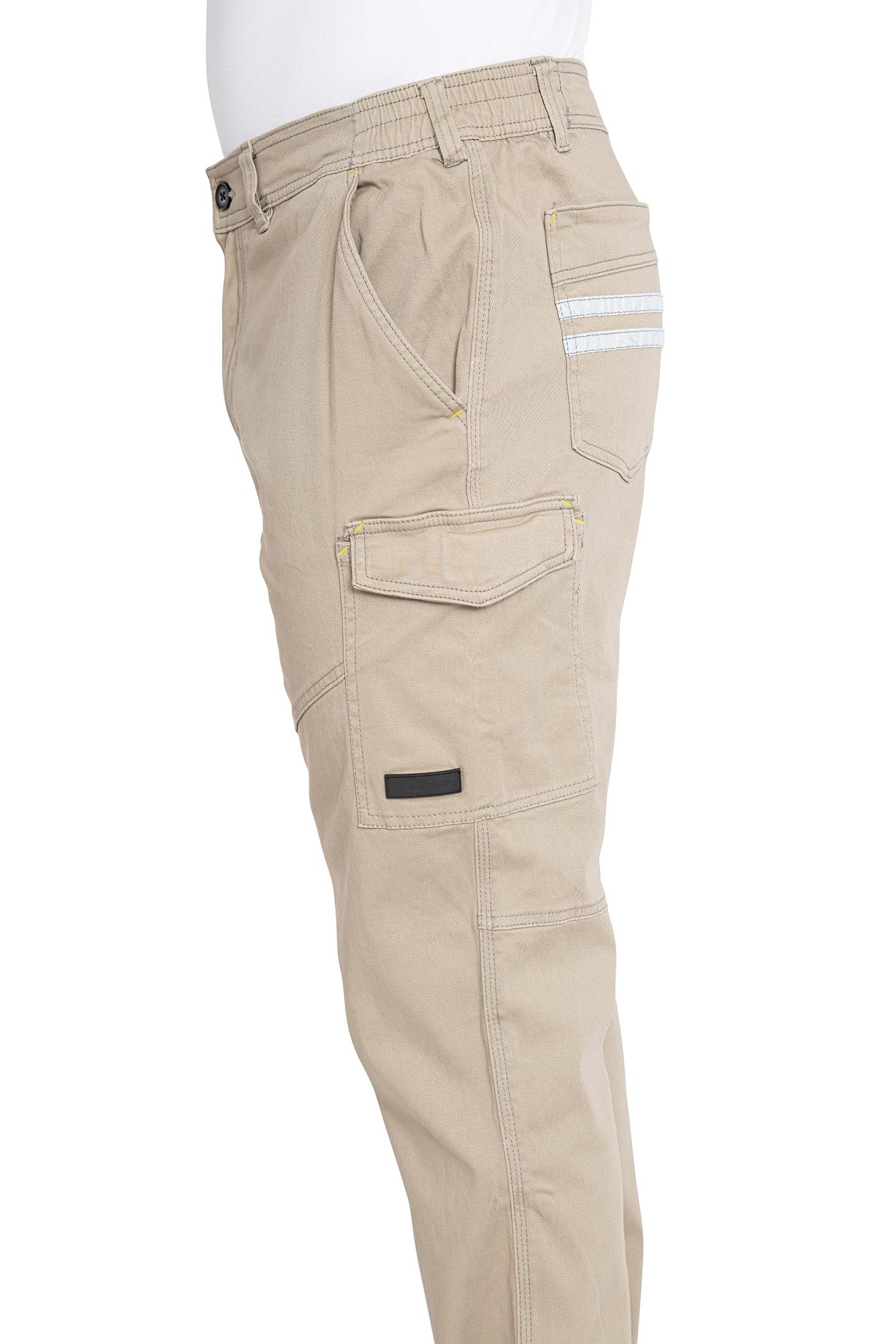 Herren Arbeitshose mit funktionalen Taschen aus hochwertigem Material in Beige