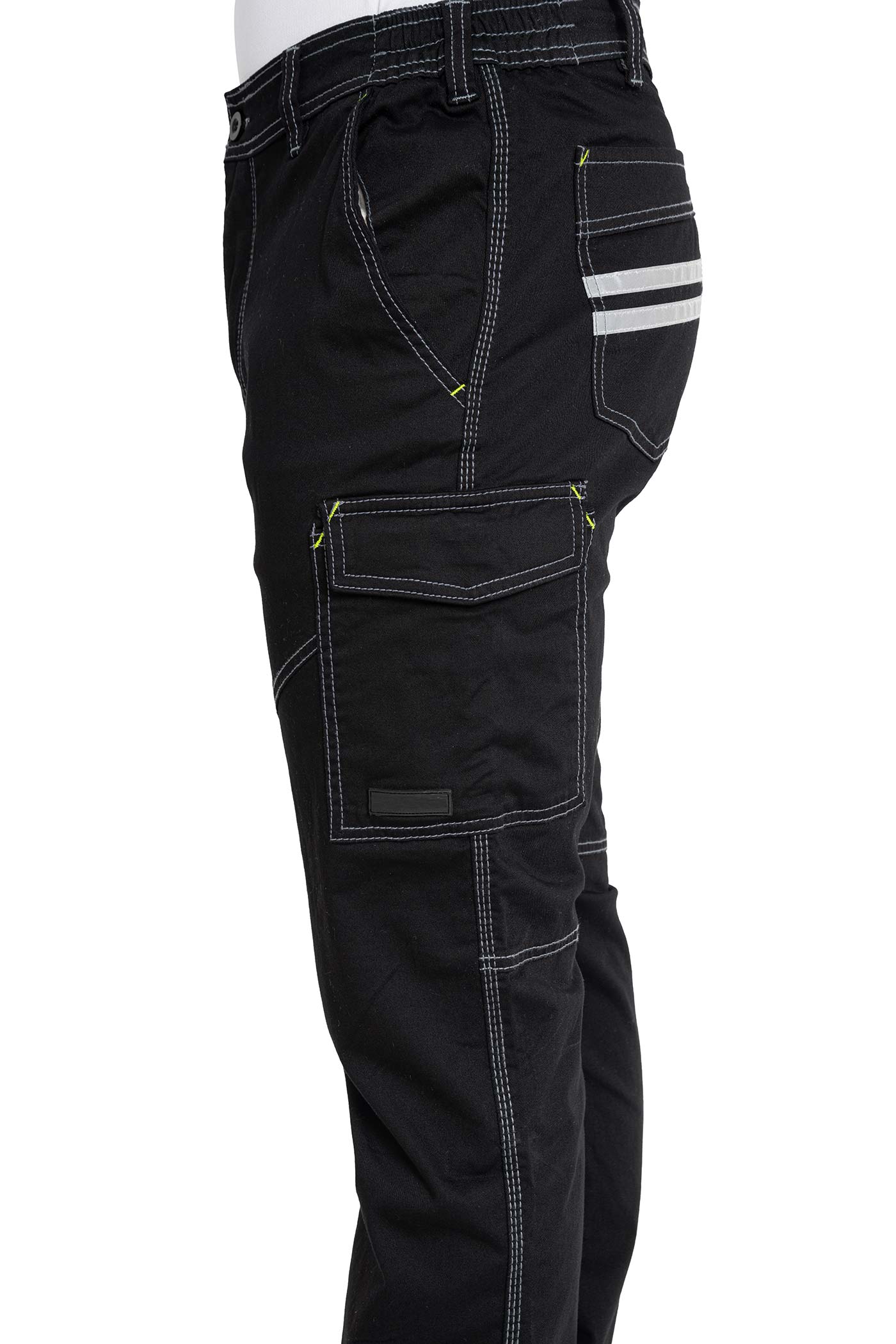 Herren Arbeitshose mit funktionalen Taschen aus hochwertigem Material in Schwarz