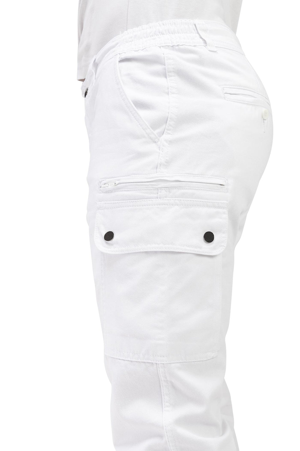 Herren Bundhose für Handwerker und Arbeiter mit praktischen Taschen in Weiß