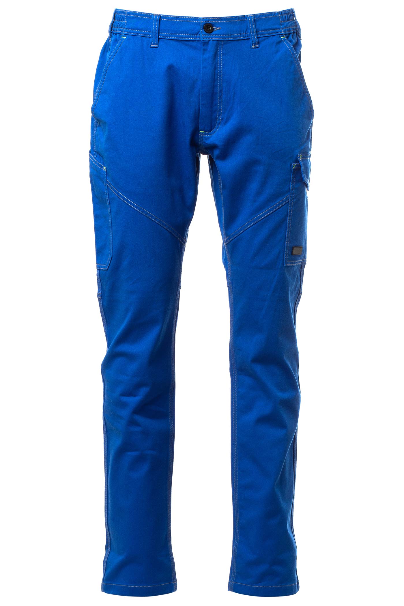 Herren Arbeitshose aus Baumwoll-Stretch-Gewebe in Blau