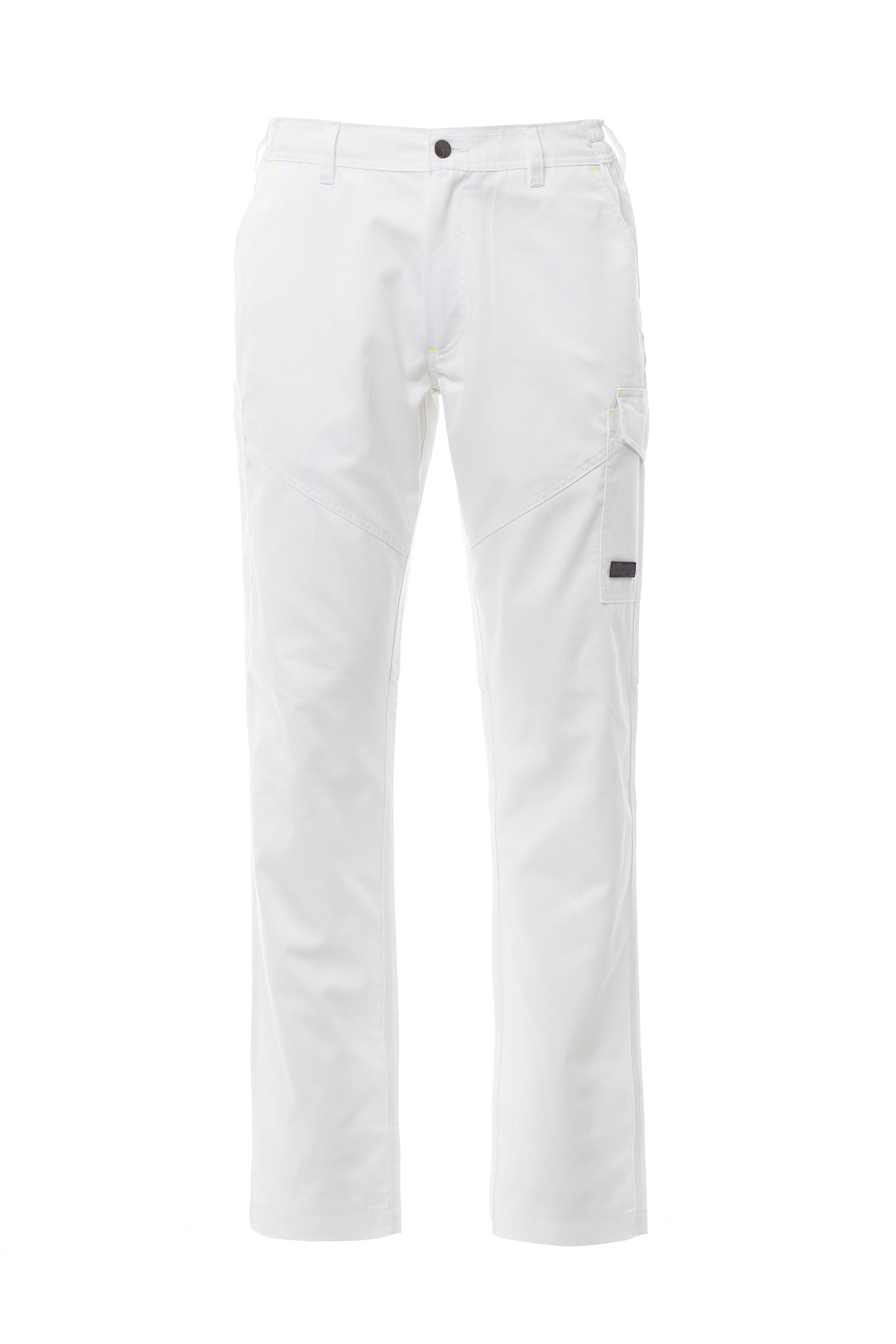 Herren Arbeitshose mit elastischem Bund in Weiß