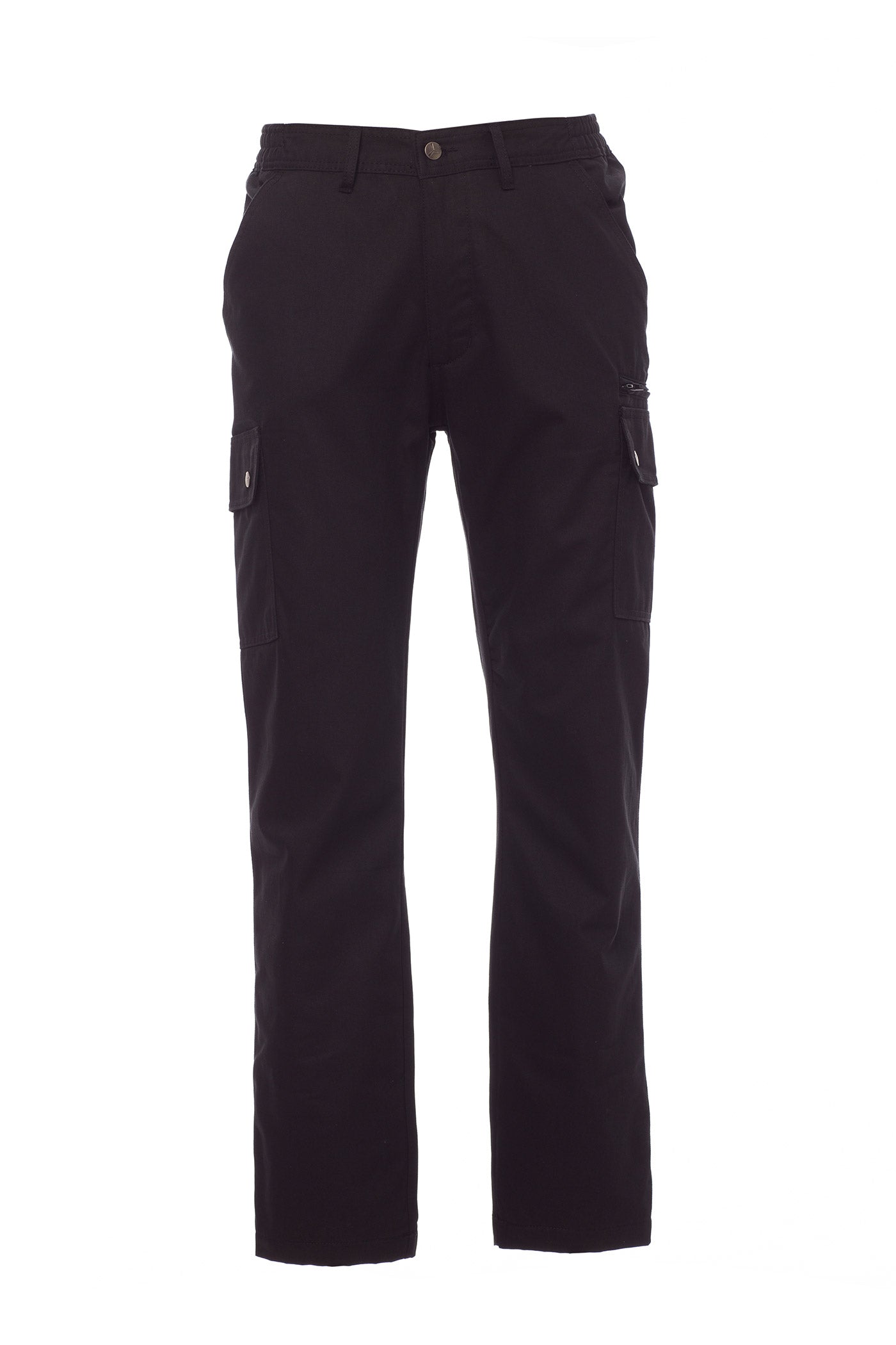Herren Arbeitshose mit funktionalen Taschen für den Winter in Schwarz