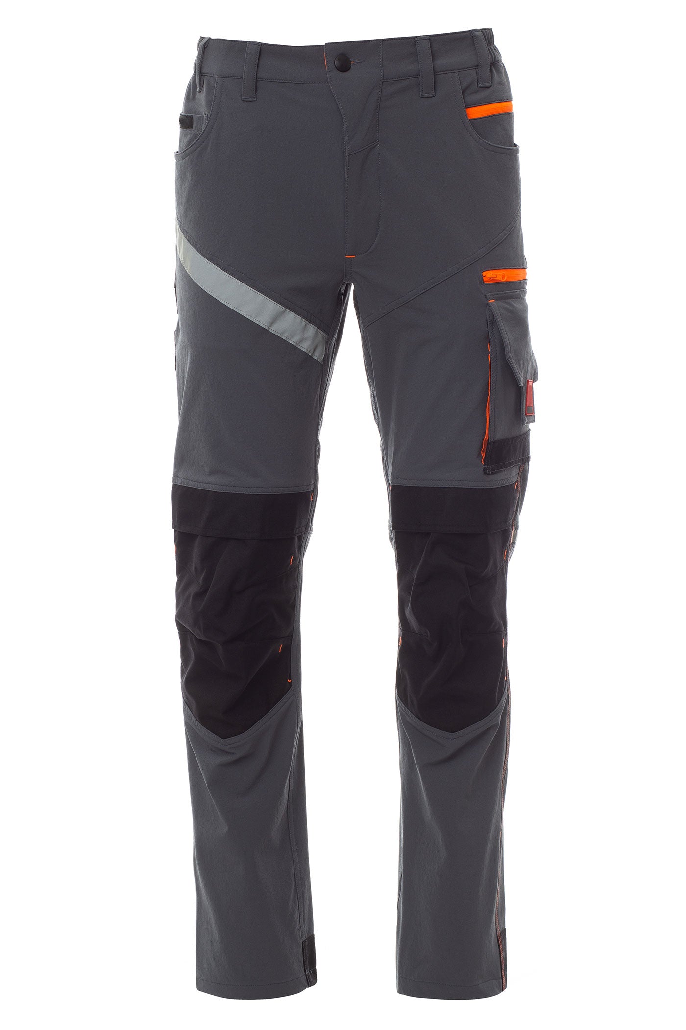 Herren Arbeitshose mit 4-Wege-Stretch in Grau