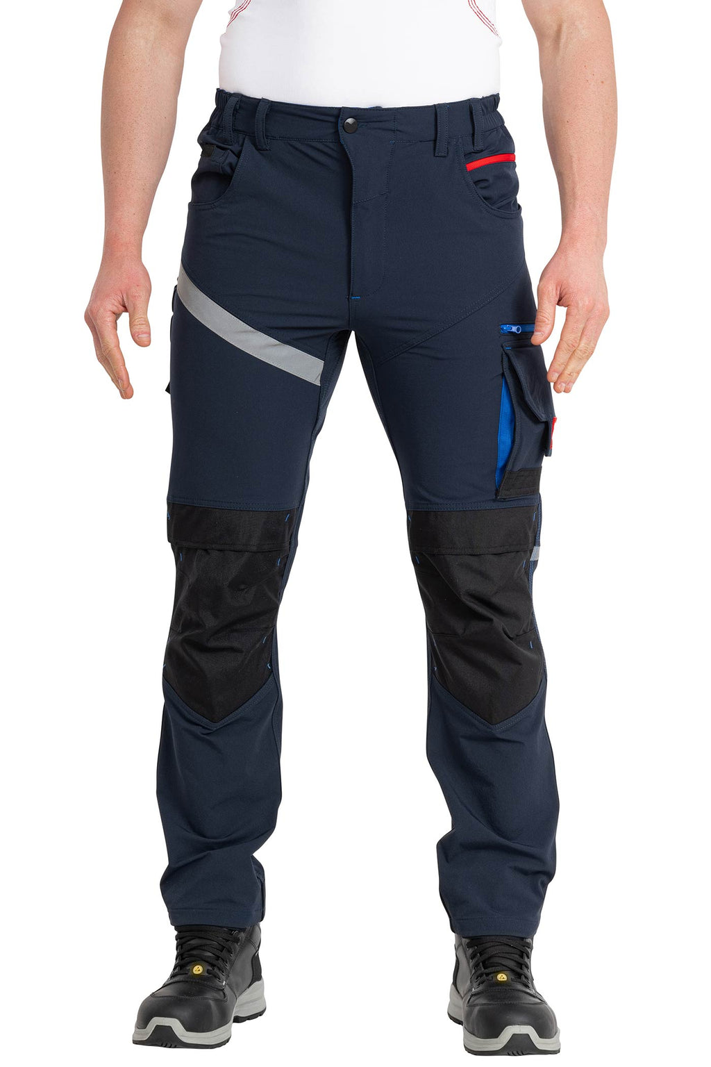 Herren Arbeitshose mit 4-Wege-Stretch in Dunkelblau