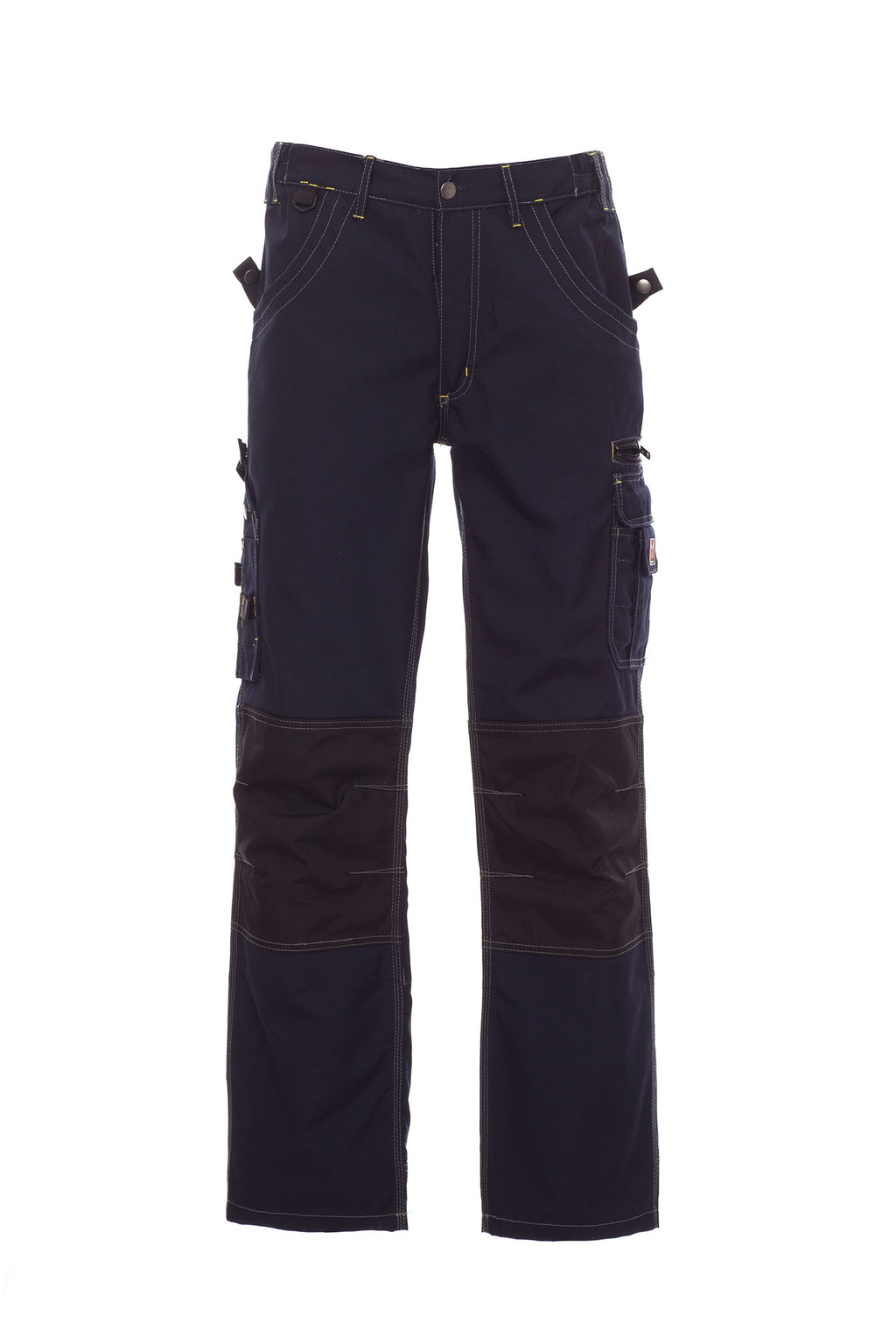 Herren Arbeitshose mit Kniepolsterfach und multifunktionalen Taschen in Dunkelblau